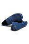 Dark Blue Suede - Dark Blue Parazite Dark Blue Color Laceless Genuine Leather Men's Shoes - 2