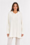 Women's White Hooded Oversize Sweatshirt