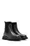 Women's Black Leather Chelsea Boots Wf180009Dv - 2