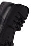 Men's Black Thick Soled Leather Loafer Wm750030Dv - 8