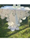Cream-Krem Kayla Model 5 Piece Linen Tablecloth Runner Set Living Room Set No 22252 - 4