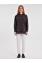 Double Pocket Hakim Collar Blouse Dark Brown - 2