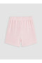 Pink Polo Collar Girls' Shorts Set - 8