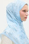 Velvet Kraş Shawl - Blue - 4