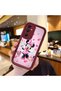 Samsung Galaxy M14 Compatible Case Camera Protector Minnie Pattern Burgundy Lover Couple Silicone Phone Case
