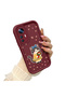 Xiaomi Mi 12t Compatible Case Camera Protective Case with Cat Burgundy Lover Couple Silicone Phone Case - 3