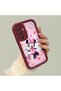 Samsung Galaxy A54 Compatible Case Camera Protector Minnie Pattern Burgundy Lover Couple Silicone Phone Case - 2