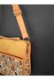 Anatolian-Inspired Bohemian Bag - Tan Suede and Authentic Weaving - 4