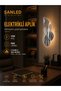 Decorative 12W Indoor Chrome Case 3 Color Light Modern Wall Sconce Electric 2 Pcs - 2