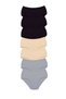 Glb-Stl41414 7 Pieces Tutku Women's High Waist Bato Thick Rubber Panties S14