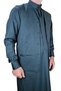 Hajj Umrah Clothing /Set of 2 Prayer Robes Vest/Front Buttons Hidden and Long Sleeves with Buttoned Pockets -Mildew Green - 4