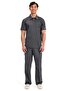 Wwe615 Men's Polo Scrubs Top - Imported, 2-Way Stretch, Breathable, and Ultra Soft Doctor/Nurse Single Top - 5