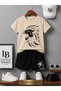 Summer Shorts T-Shirt Unisex (Lion)