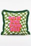 Colorful Set of 4 Fringed Throw Pillow Covers with Retro Typographic Motto and Duck Figures - 4