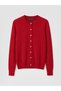 Lcw Modest Red Crew Neck Women's Knitwear Cardigan - 5