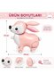 Wheeled Rabbit Foil Balloon Pink |   Walking Rabbit Balloon |   Birthday Ornament |   Girl's Party Decoration |   59X57 cm - 3