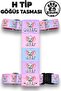 H Type Single Breast Collar Adjustable Printed