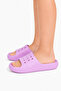 Girl's Lilac Purple Perforated Slippers Lightweight Summer Beach Pool Bathroom Slippers - 6