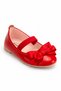 Girl's Red Bow Ballerina Ballet Shoes - 2