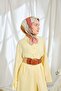 Twill Silk Scarf Mid-Century Rosebud - 2