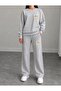 Flower Pattern Ribbon Printed Women's Tube Collar Bottom/Up Trouser Track Suit Set