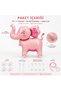 Wheeled Elephant Foil Balloon Pink |   Walking Elephant Balloon |   Birthday Ornament |   Baby Girl Party Decoration |   Baby Shower Birthday Party Set Decoration - 6