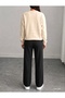 Mini Flower Bunch Printed Women's Tube Collar Bottom/Up Trouser Track Suit Set - 2
