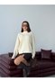Women's Stand Collar Oversize Knitwear Sweater Long Sleeve Relaxed Fit Stylish Daily Combination