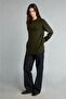 Relax Fit Crew Neck Long Sleeve Knitwear Tunic H6186Ax26Wn
