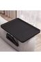 Sofa Arm Tray,Bamboo Folding Clip-On Desk for Drinks,Snacks,Phone,Remote Control,Black
