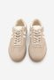 Women's Sneaker Lace-Up Flat Sole Suede Sports Shoes Tiyone Dark Beige - 7