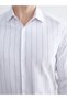 Shining Choices from Shining Store Slim Fit Long Sleeve Striped Gabardine Men's Shirt - 3