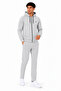 Men's Hooded Tracksuit Set Gray-210 - 2