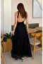 Black Side Slit Detailed Lined Lace Dress - De261102 - 4
