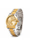 Minimal Men's Watch – 40mm Gold Sunray Dial, Small Seconds Sub-Dial, Quartz Movement - 2