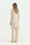 Chiffon Combed Cotton Tunic - Stone - 4
