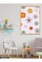 Colorful Flowers One Piece Wooden Framed Painting