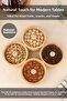 Set of 2 Round Bamboo Snack Bowls with Lids - Coffee Side Serving Bowl, Presentation Bowl, Breakfast Bamboo Bowl - 2