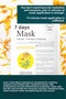 7 Days Mask Calendula P - Nourishing, Moisturizing & Repairing Vegan Paper Mask - 6