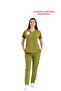 Grass Green Pharmacist Uniform Stretch Fabric Scrubs Unisex Set - Compliant with New Regulations Grasshopper