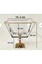 Luxury Silver Footed 7-Piece Glass Dessert, Magnolia and Treat Presentation Set Dowry Box Home Gift - 6