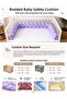 270 cm Knitted Crib Protector 3-Sided Knitted Protection Pad - Crib Protection Cushion - 2