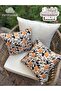 2Pcs Kirlent Cover 43X43 cm Digital Printing Summer-Themed Garden Balcony Decorative Pillowcase with Lemon Pomegranate Yellow Pink Floral Pattern - 8