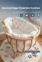 100% Cotton Fabric Basket Edge Protection Cushion for Crib - 2