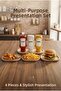 Multi-Purpose 4-Piece Presentation Set |   Breakfast |   Fruit Snack Appetizer Presentation |   Bpa Free - 3