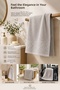 Hand and Face Towel 50X90 cm Partial Velvet Jacquard Nova - 3