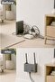 Gray Wall Mountable Wifi Screw Hanger Adhesive Modem Box Router Shelf 25X15X6 cm - 8
