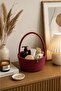 Candya Handmade Rope Multi-Purpose Guest Candy Basket, Gift Basket, Wedding Basket Decorative Organizer Fruit Basket Presentation Basket 19X7 cm - 2