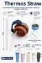 Thermos Inner Straw with Straw 10mm 4 Pieces - Cleaning Brush Gift Compatible with All Brand Models Icpip - 3