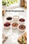Red Love Series Handmade Ceramic Soufflé Bowl Set of 6 - Ice Cream Snack Bowl - Heart Patterned with Red Edges, Oven & Microwave Safe - 6